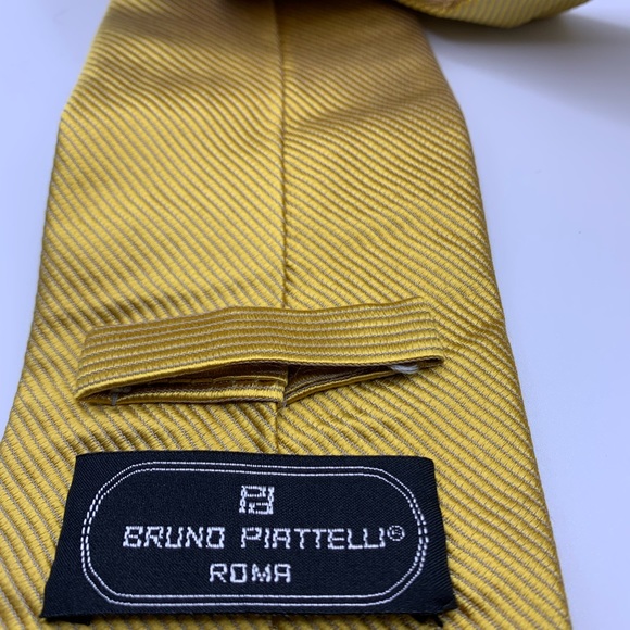Bruno Pirttelli Roma gold men’s tie - Picture 2 of 7